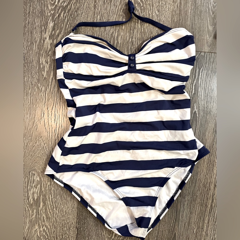 Splendid Bandeau Pinup Retro Swimsuit L